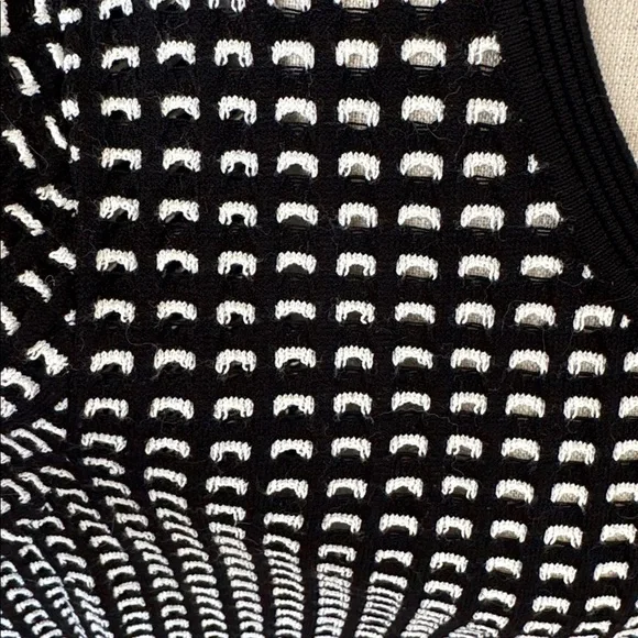 Talbots 1X 3/4 sleeve open weave cardigan sweater - Picture 4 of 6